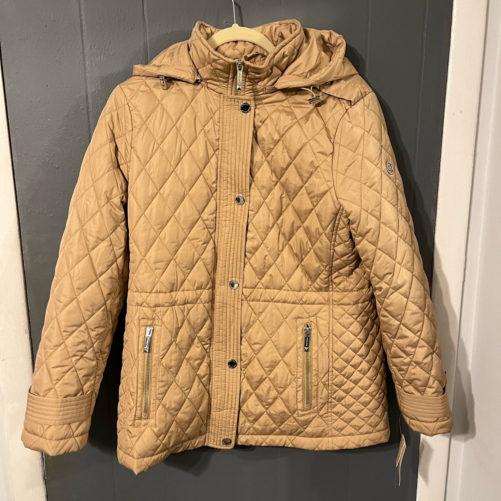 Brand new Micheal kors Quilted Hooded Jacket